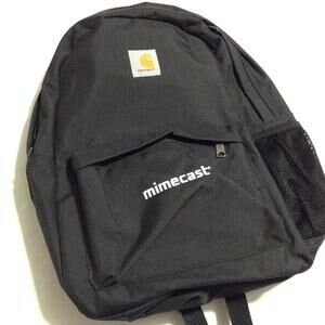Carhartt Canvas Backpack Black Mimecast Logo